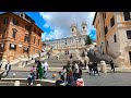 Piazza NAVONA to Piazza di SPAGNA Roma 🇮🇹  4K-HDR Walking Tour (▶ 24 min)
