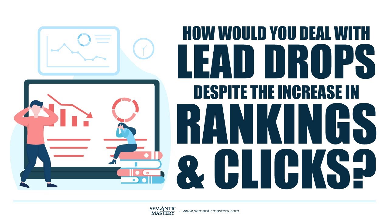 How Would You Deal With Lead Drops Despite The Increase In Rankings And Clicks?