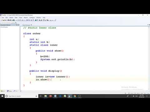TYBSc Java Static Inner class
