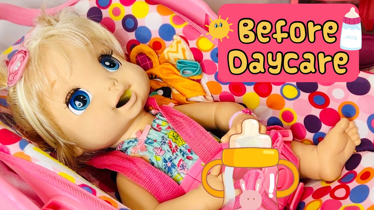 Baby alive before daycare routine