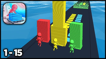 Stack Colors - All Levels Gameplay iOS 2021 [1-15] #1 | iEffect