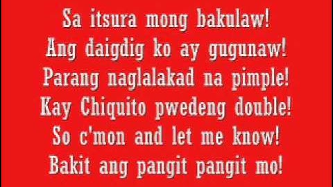 Parokya Ni Edgar-Bakit ang PangitPangit Mo with Lyrics