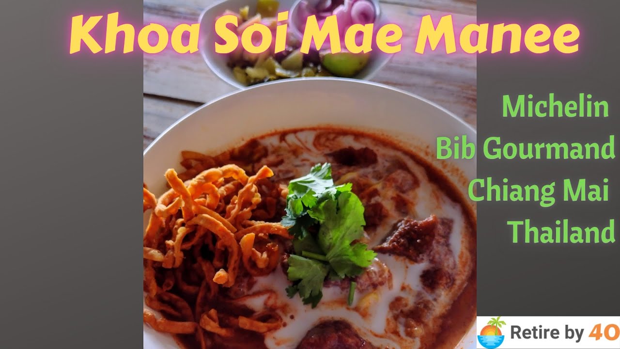 Khoa Soi Mae Manee Michelin Bib Gourmand in Chiang Mai