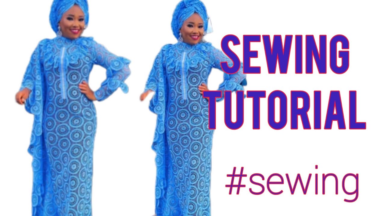 How to Cut And Sew one side bubu gown Tutorial how to sew Kaftan bubu