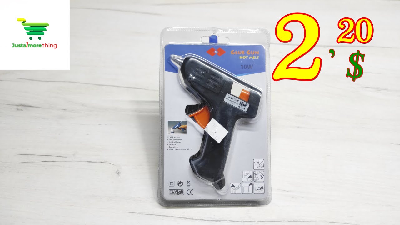 Cheap !!! Glue Gun 10W (2,20 USD) Unboxing & Test