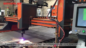 Beverley Heavy duty Industrial CNC plasma cutting machine with Hypertherm XPR300
