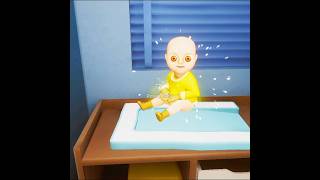 BABY NAPPY IS GOING 😂 | HORROR GAME BABY IN YELLOW | BABY IN YELLOW GAME #scary #shorts #short #game