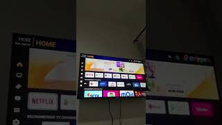 Smooth streaming and smart features! Check out the responsive layout on this modern TV!