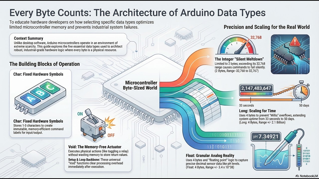 Logika Perangkat Keras Arduino untuk 5 tipe data paling umum - YouTube