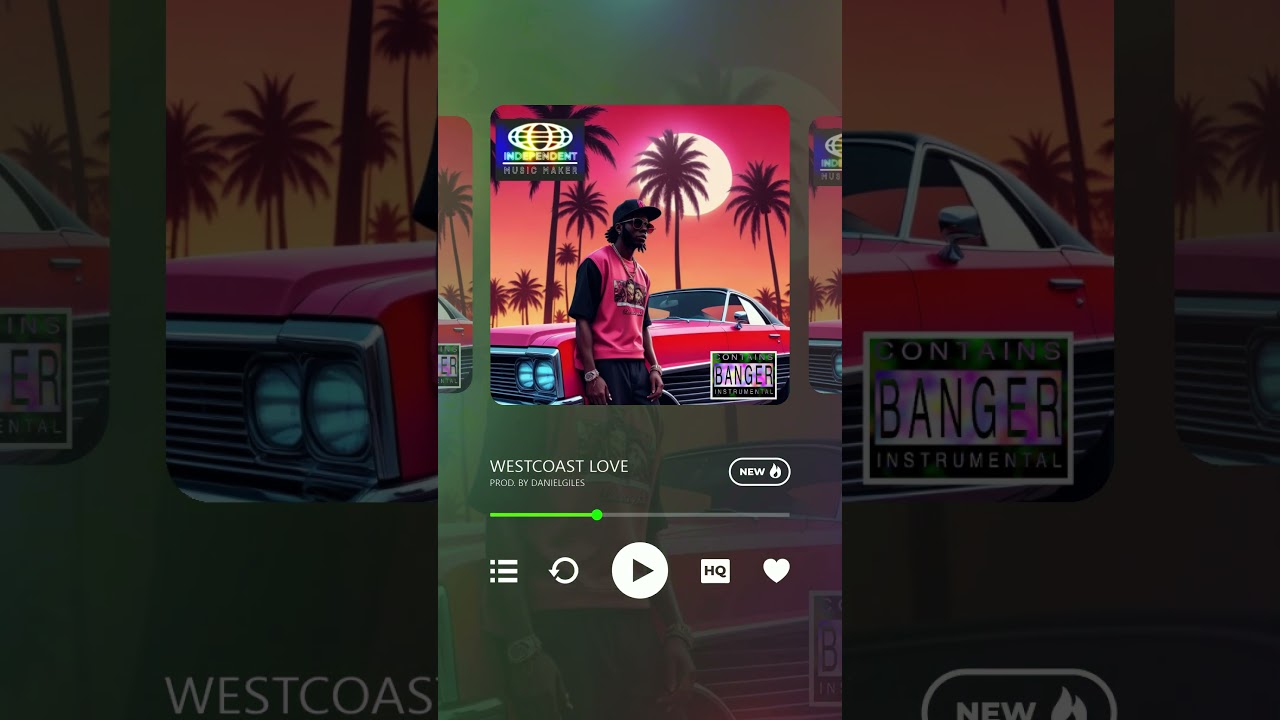 🔥 WESTCOAST LOVE 🔥 Beat Visualizer  #Westcoast #Beats #BeatsForSale #Beatstars