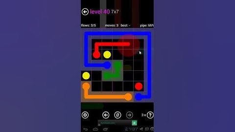 Flow Free - 7 x 7 Mania Level 40