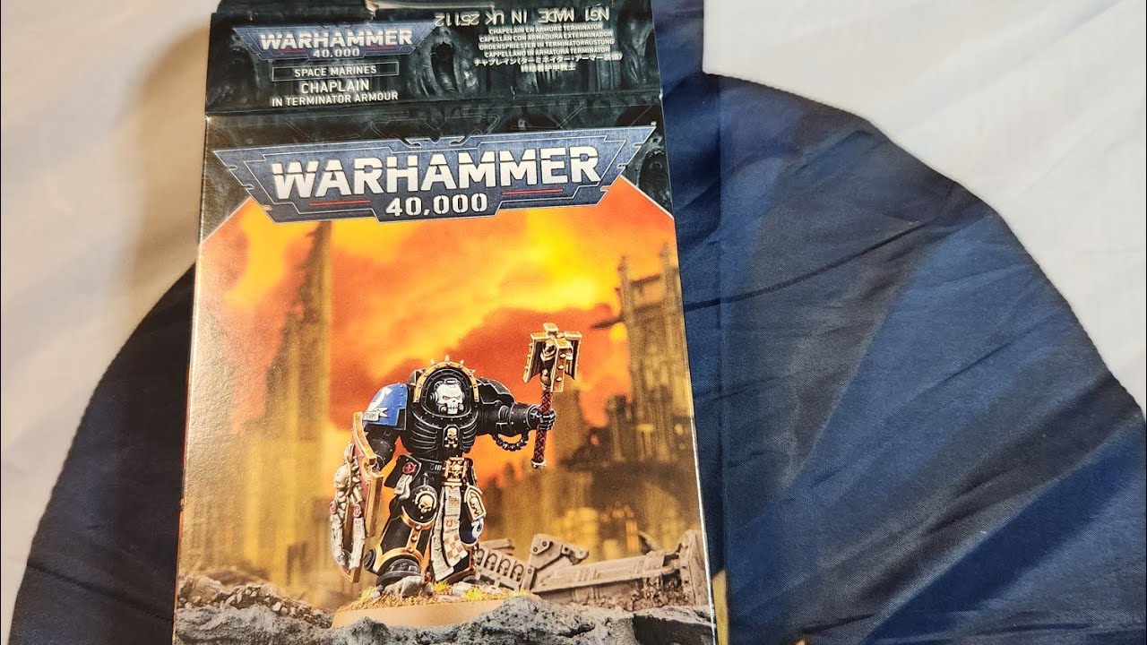 Warhammer 40k chaplain thanks for no decals and unboxing video 