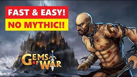 Gems Of War Plaguelord Class Trial! AMAZING Weapon and Best Fast Team!