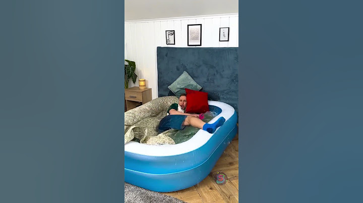 Giant Bed Pool! 🤯 Making Waves In My Bedroom! 🌊🛏️ #prank #pool #bed