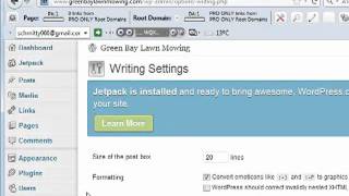 Case Study 1 - Changing Wordpress Settings