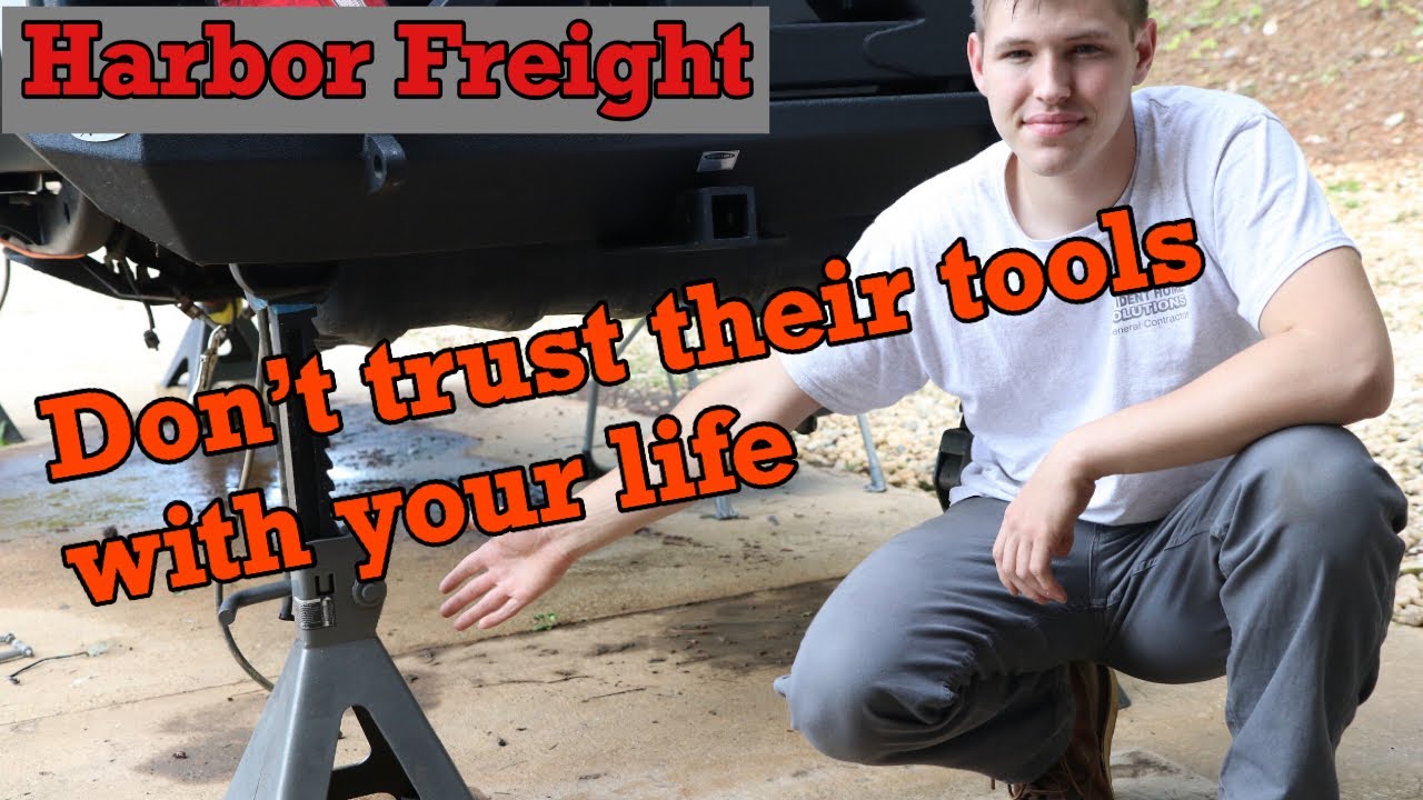 Harbor Freight jack stands (deadly unsafe) YouTube