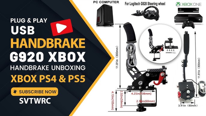 New Handbrake For Xbox and PC  Use it With ANY Wheel even Logitech G923! 