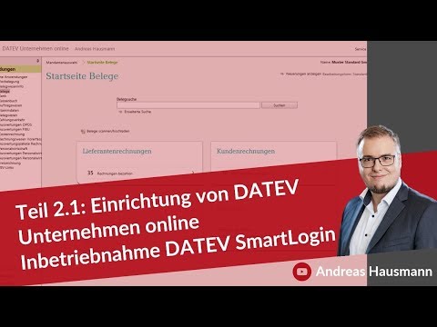 Teil 2.1: Einrichtung DATEV Unternehmen online | Inbetriebnahme DATEV SmartLogin