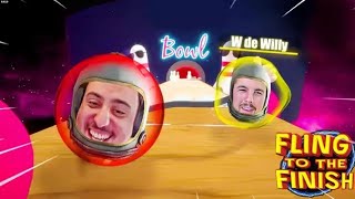 JUGANDO BOLICHE ESPACIAL CON WILLY!! FLING TO THE FINISH