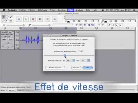 Traitement de l'audio - Audacity - Capsule 3 - Les effets temporels