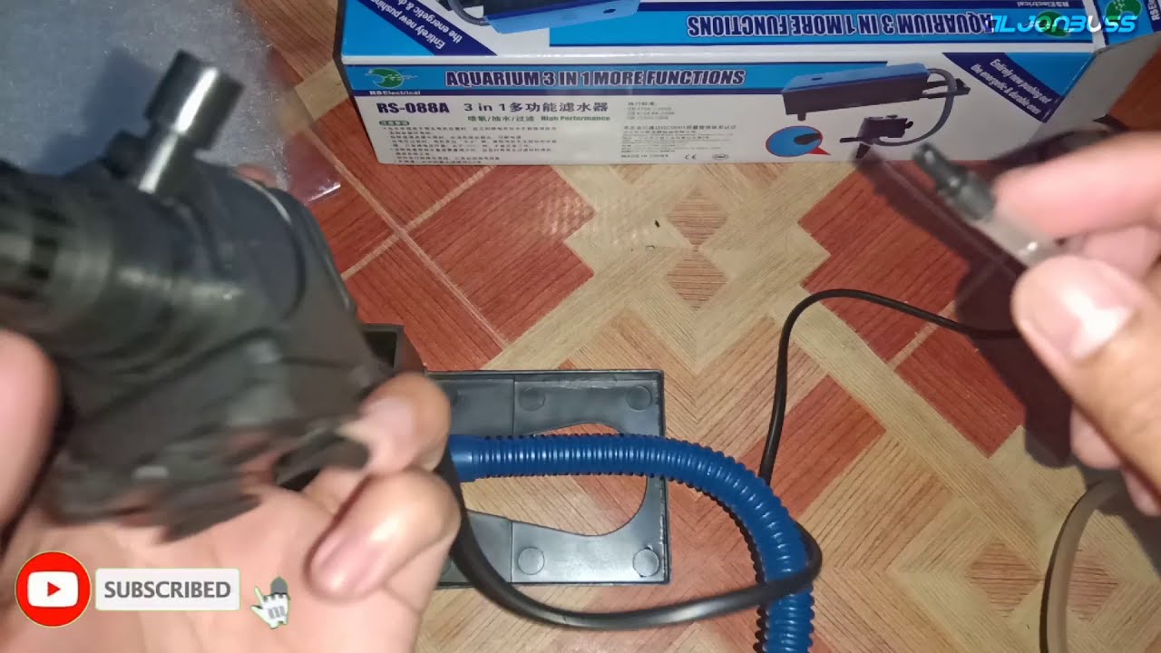 PAANO MAG SETUP NG AQUARIUM FILTER