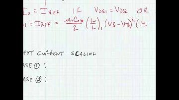 ECE 3110 - Lecture 7b: Simple MOS Current Mirror
