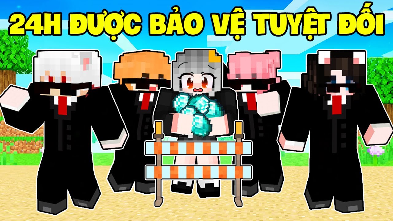 Sammy Bất Ngờ Khi 24H Được Bảo Vệ Tuyệt Đối Trong Làng Hero Team Minecraft