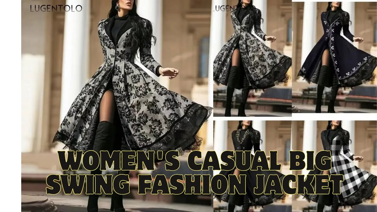 Women's Casual Big Swing Fashion Jacket