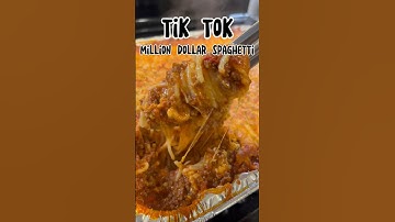 TikTok’s Millon Dollar Spaghetti! #bakedspaghetti #spaghetti #alfredo #cheese #fyp #viral #shorts