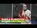 Danila Klimovich scores hat-trick vs Switzerland