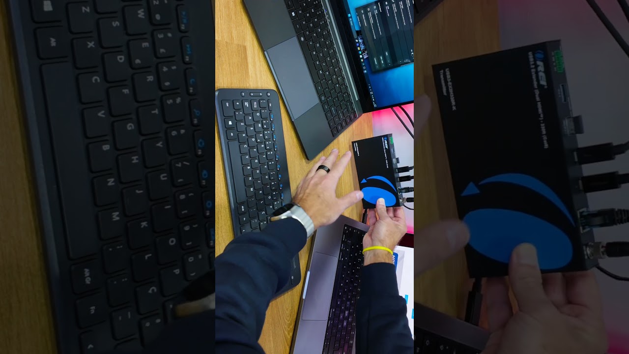 Нужны два монитора на расстоянии 90 метров? Этот KVM-удлинитель решит вашу проблему! 