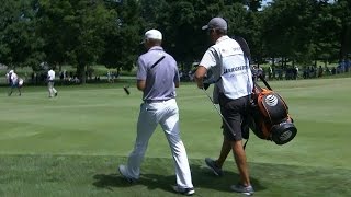 Jordan Spieth’s long rolling approach sets up tap-in birdie at Bridgestone