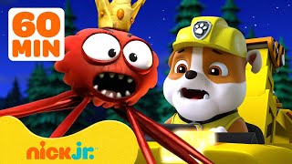 Rubble Stops a Creepy Spider! 🕷️ w/ PAW Patrol Chase & Rocky | 1 Hour Compilation | Rubble & Crew