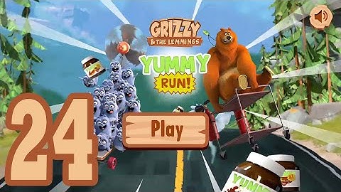 Grizzy and the Lemmings Yummy Run - Gameplay Walkthrough part 24 (Android/iOS)
