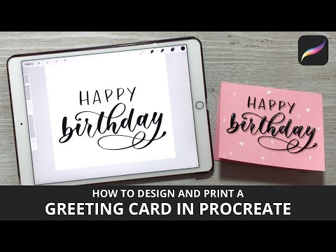 How to Design and Print Greeting Cards in Procreate