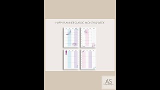 Happy Planner Weekly &amp; Monthly Inserts (PDF Files)