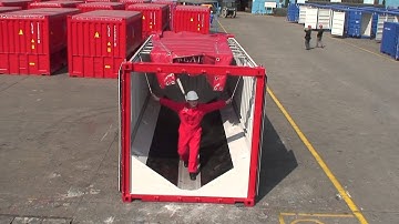 20’ Open Top Cradle Container