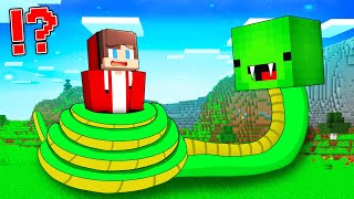 Did Mikey Become SNAKE and EAT JJ in Minecraft Challenge   Maizen