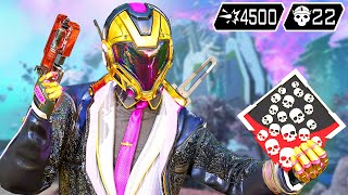 CRYPTO 22 KILLS AND 4500 DAMAGE WAS INCREDIBLE (Apex Legends Gameplay)