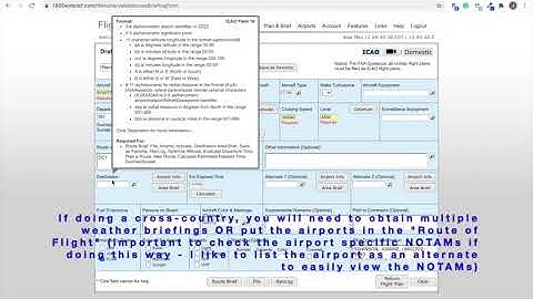 How to Obtain a Weather Briefing on 1800wxbrief.com
