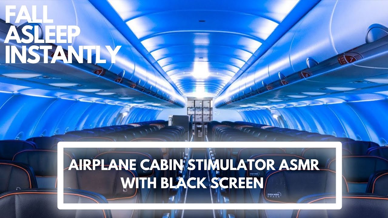 8 HOUR AIRPLANE FLIGHT ASMR Scenery, Light background noise, Ambient, White Noise, Sleep music