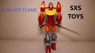 Обзор на R04 Hot Flame (IDW MTMTE Hot Rod Rodimus) от конторы SXS Toys