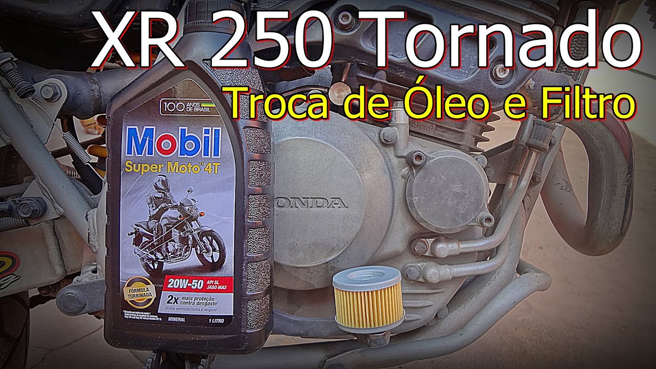 XR 250 Tornado - Troca de Óleo Tornado - Trocando Óleo da Honda Tornado - FVM - Faça Você Mesmo