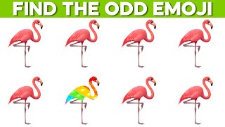 Find The Odd Flamingo Emoji Quiz Game Easy
