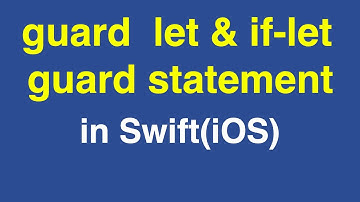 23-guard stement | guard let | Swift | iOS