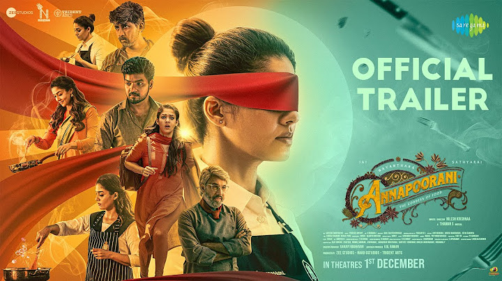 Annapoorani - The Goddess Of Food | Official Trailer | Nayanthara, Jai | Nilesh Krishnaa | Thaman S