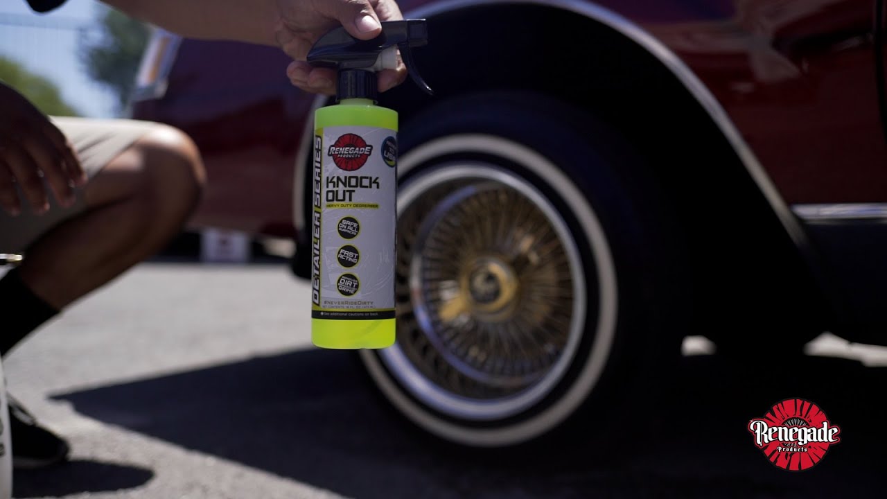 How To Clean And Restore White Wall Tires Using KNOCKOUT Degreaser