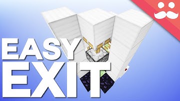 Minecraft: The Easy Exit Hidden Trapdoor! [Day 12!]
