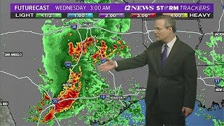 Another round of widespread rain/storms Wednesday in SE Texas