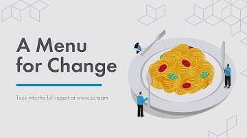A Menu for Change - using behavioural insights to create sustainable diets